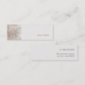 およびモダンお尻ミニプロファイルの名刺 スキニー名刺 (正面/裏面)