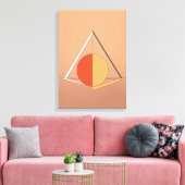 およびモダンクリエイティブアートロゴデザイン キャンバスプリント (インサイチュ (リビング))