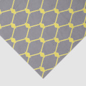 およびモダントレンディーグレーと黄色のチェーンリンク 薄葉紙 (詳細)