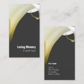 およびモダンフローラエレガント名刺 名刺 (正面/裏面)