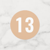 およびモダンミュートされたカラー見本誕生日 コンフェッティ (スモール正面)