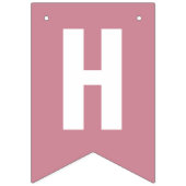 およびモダンミュートされたカラー見本誕生日 バンティングフラッグ (第2の旗)