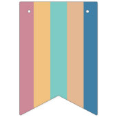 およびモダンミュートされたカラー見本誕生日 バンティングフラッグ (第1の旗)