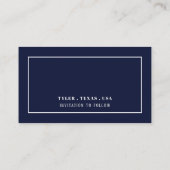 およびモダン、任意の色、日付の変更 エンクロージャーカード (裏面)