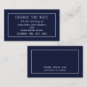 およびモダン、任意の色、日付の変更 エンクロージャーカード (正面/裏面)