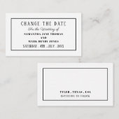 およびモダン、任意の色、日付の変更 エンクロージャーカード (正面/裏面)