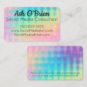 およびユニークビジカラフルネスカード 名刺 (正面/裏面)