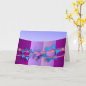 およびリボンカードダビデの星 カード (黄色い花)