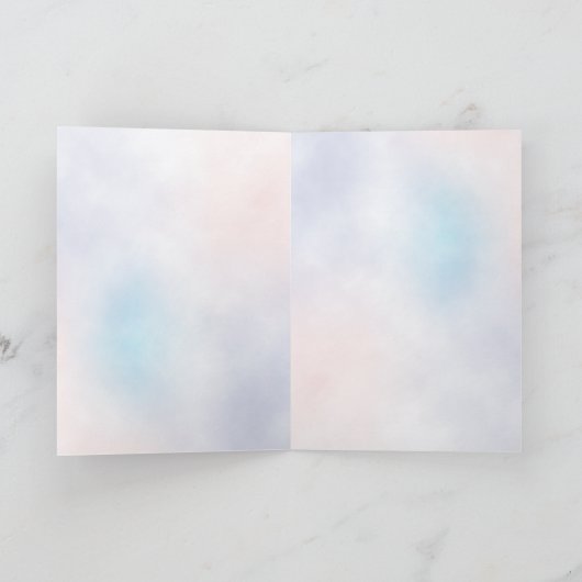 および抽象的な花ダビデの星 シーズンカード (内部)