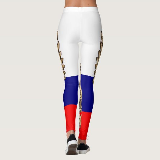 および旗のレギングすばらしくロシアのな紋章付き外衣 レギンス (裏面)