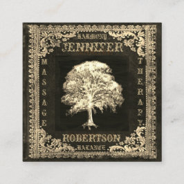 および素朴な麻布生命の樹 スクエア名刺