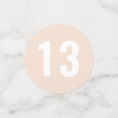 および自然ミュートされたカラー見本誕生日 コンフェッティ (スモール正面)