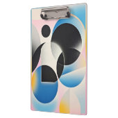 および鮮やか抽象芸術お洒落アートワークの幾何学的 クリップボード (左)