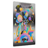 および鮮やか抽象芸術お洒落アートワークの幾何学的 クリップボード (右)