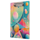 および鮮やか抽象芸術お洒落アートワークの幾何学的 クリップボード (左)