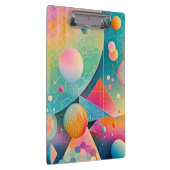 および鮮やか抽象芸術お洒落アートワークの幾何学的 クリップボード (右)