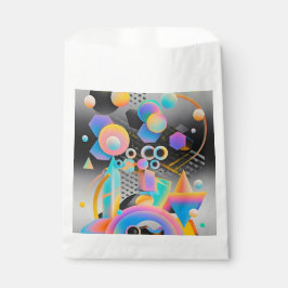 および鮮やか抽象芸術お洒落アートワークの幾何学的 フェイバーバッグ