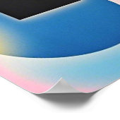 および鮮やか抽象芸術お洒落アートワークの幾何学的 ポスター (角)