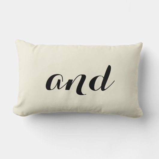 "および"ストライプのなバックオフの白の枕 ランバークッション (正面)