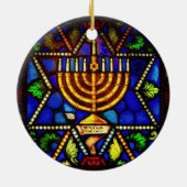 および(ユダヤ教)メノラーダビデの星 セラミックオーナメント (裏面)