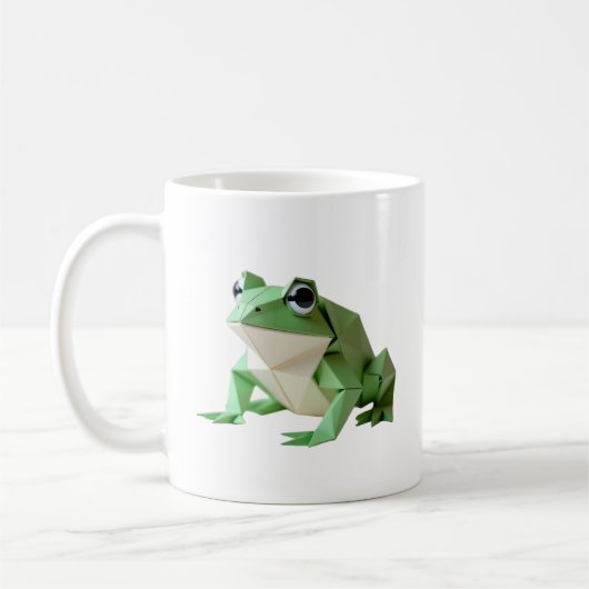 おりがみのカエル コーヒーマグカップ (左)
