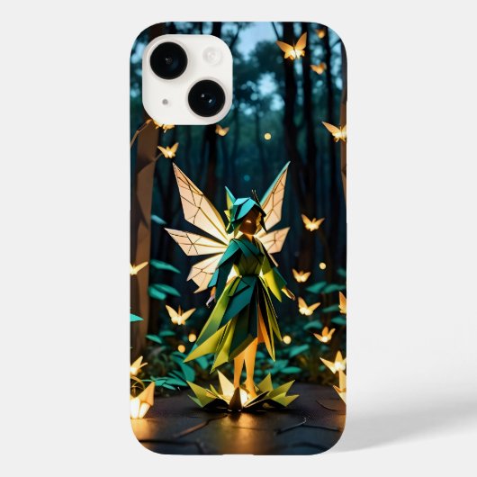 おりがみの幻想的な妖精 Case-Mate iPhoneケース (裏面)