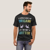 おりがみをやめない人 Tシャツ (正面フル)