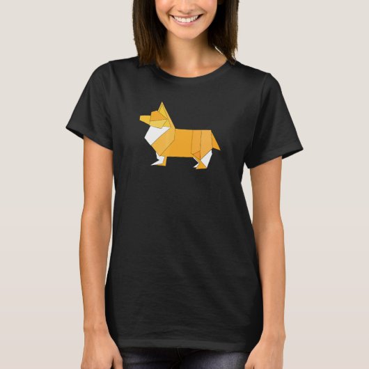 おりがみコーギー Tシャツ (正面)