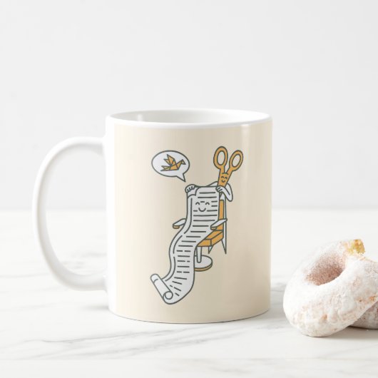おりがみスタイル、お願いします コーヒーマグカップ (ドーナツ)