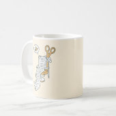 おりがみスタイル、お願いします コーヒーマグカップ (正面左)