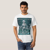 おりがみダジャレスケルトンのハロウィン Tシャツ (正面フル)