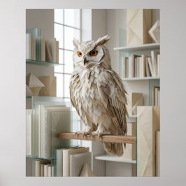 おりがみフクロウの図書館 ポスター