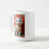 おりがみ猫 コーヒーマグカップ (正面左)