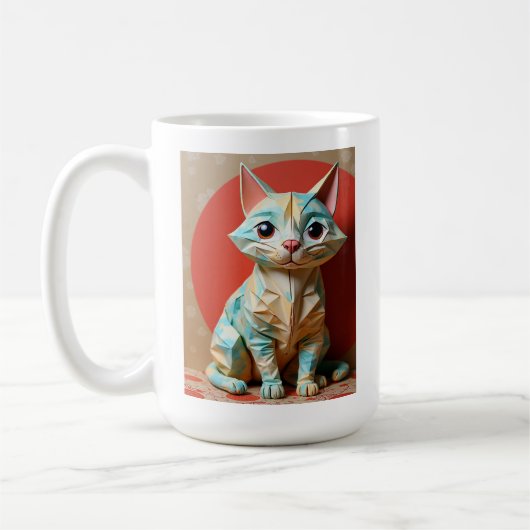 おりがみ猫 コーヒーマグカップ (左)