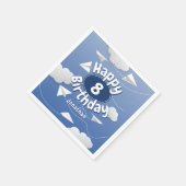 おり紙飛行機 こどもの誕生日 スタンダードカクテルナプキン (角)