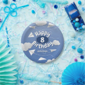 おり紙飛行機 こどもの誕生日 ペーパープレート (パーティー)