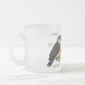 おりvの小型の平底船 フロストグラスマグカップ (左)