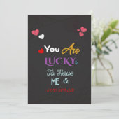 おれがいるのはあなたが幸せ、あなたがいるのはおれが幸せ - 面白いラブ 招待状 (スタンド正面)