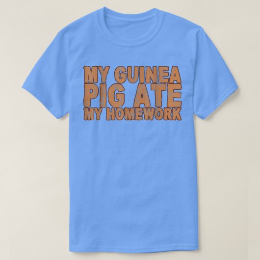 おれのギニア食べ豚の宿題 – Tシャツ (デザイン正面)