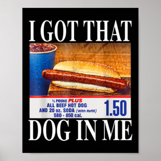 おれの中にあの犬がいる 面白いホットドッグの組み合わせ 7月4日 ポスター