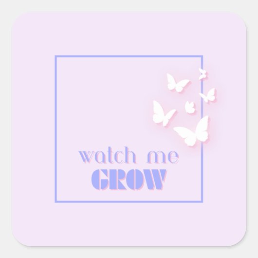 おれの成長をやる気を起こさせる見感動的よ名門私立校風の スクエアシール (正面)