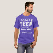 おれはビールを消す (おもしろ引用符) Tシャツ (正面フル)