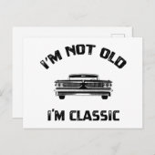 おれは古いわけじゃない、クラシックなだけだ ポストカード (正面/裏面)