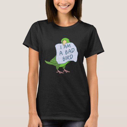 おれは悪い鳥で青鸚鵡を使っている Tシャツ (正面)