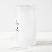 おれは落書きの女だ フロストグラスビールジョッキ (中央)