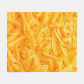 おろしチェダーチーズの天面 フリースブランケット (正面(横))