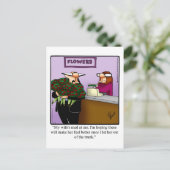 おわび結婚ユーモアのはがき ポストカード (スタンド正面)