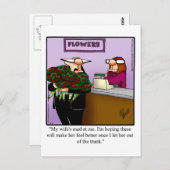 おわび結婚ユーモアのはがき ポストカード (正面/裏面)