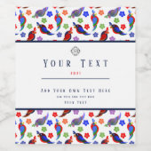 おんぼろ花 ワインラベル (シングルラベル)