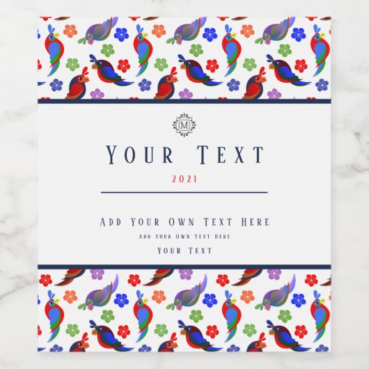 おんぼろ花 ワインラベル (シングルラベル)